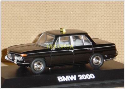 bmw 2000 taxi - black 2164 Модель 1:43