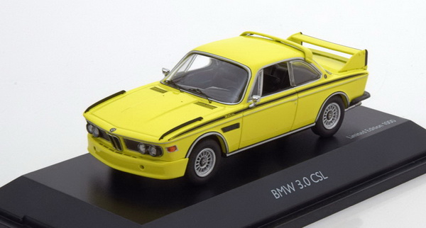 Модель 1:43 BMW 3.0 CSL (E9) - yellow (L.E.1000pcs)
