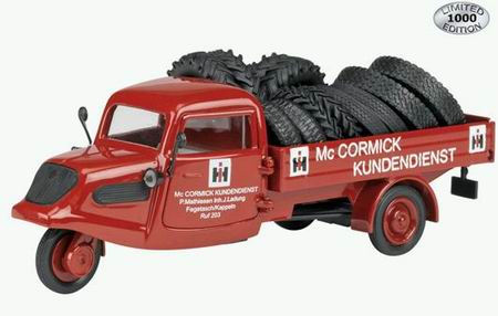 Модель 1:43 Tempo «McCormick Kundendienst» грузовик трехколесный с покрышками