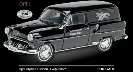 Модель 1:43 Opel Olympia Caravan `Ewige Ruhe` (катафалк)