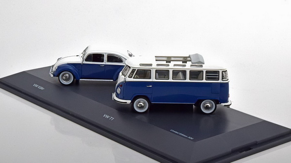 Модель 1:43 Volkswagen Kafer + Volkswagen T1 Samba (Set - 2 models) (L.E.500pcs)