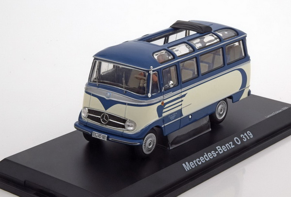 mercedes-benz o 319 bus - blue/beige (l.e.1000pcs) 2820 Модель 1:43