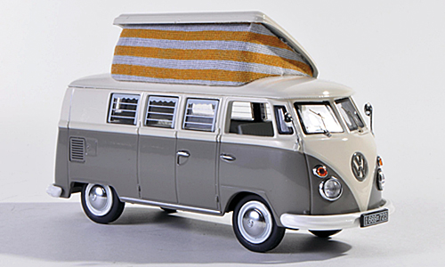 Модель 1:43 Volkswagen Bulli T1 Camping - gray/beige