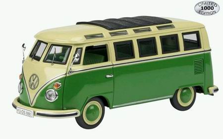 Модель 1:43 Volkswagen T1 Samba Bus - green beige