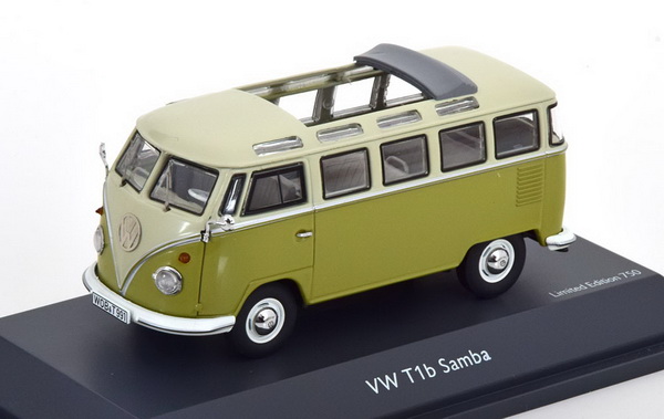 VW T1b Samba - light green/gray 3592 Модель 1:43