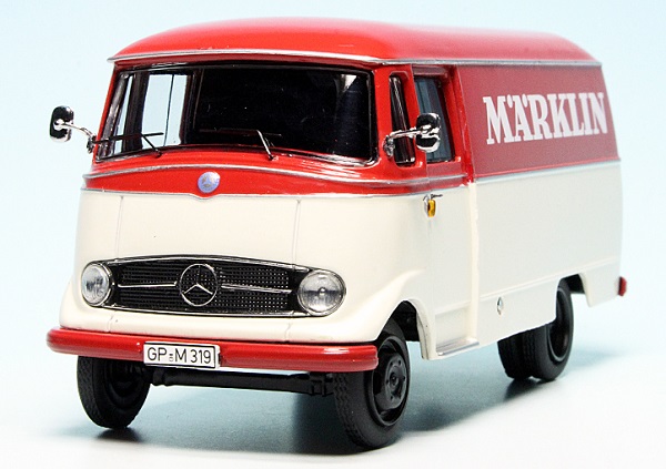 Mercedes-Benz L 319 D Van "Märklin" white/red 450254700 Модель 1:43