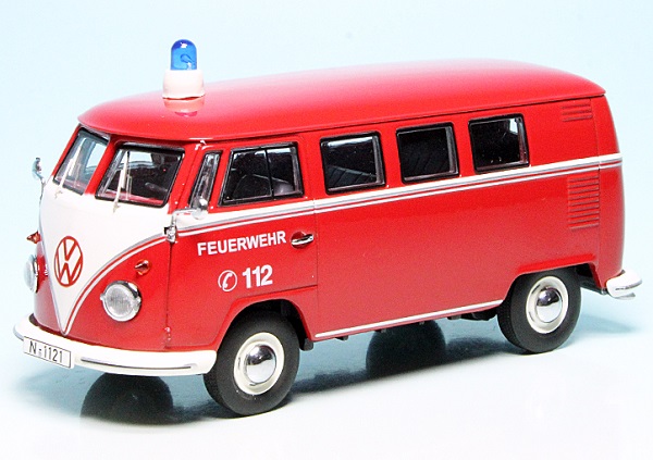 VW T1b Bulli Bus "Feuerwehr" 450368800 Модель 1:43