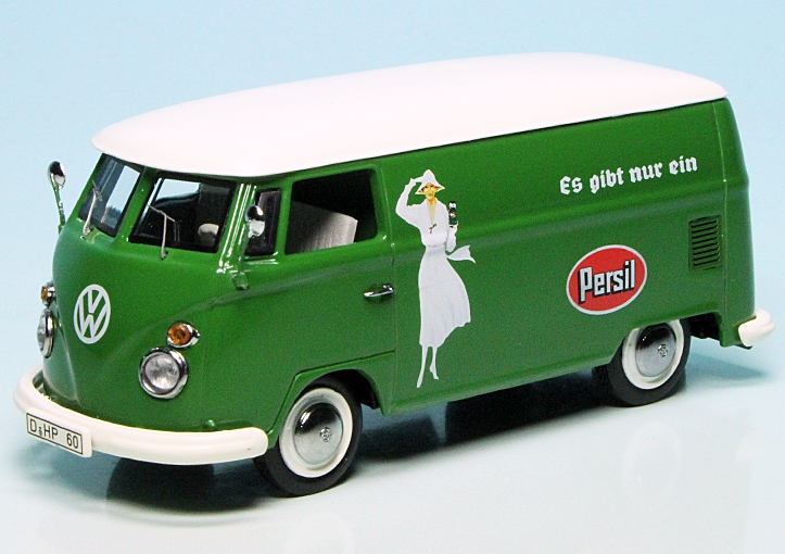 VW T1c Bulli Van "Persil" green/red/white 450369400 Модель 1:43