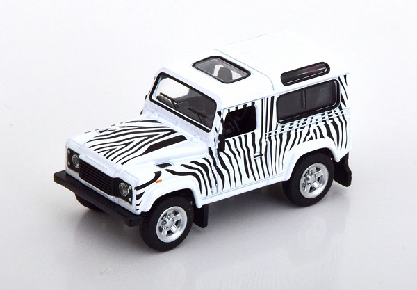 Модель 1:64 Land Rover Defender Safari - white/black