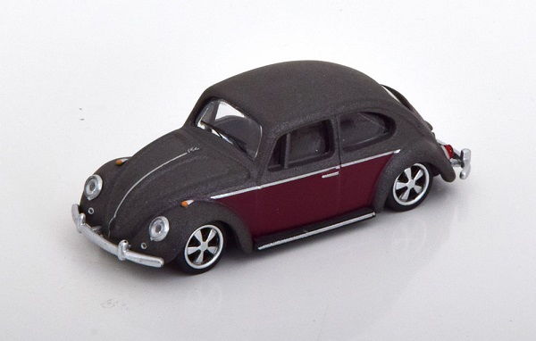 Модель 1:64 VW Käfer Lowride matt grey/dark/red
