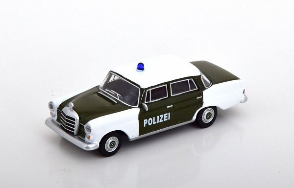 Модель 1:64 Mercedes-Benz 200 (W110) Polizei - dark green/white