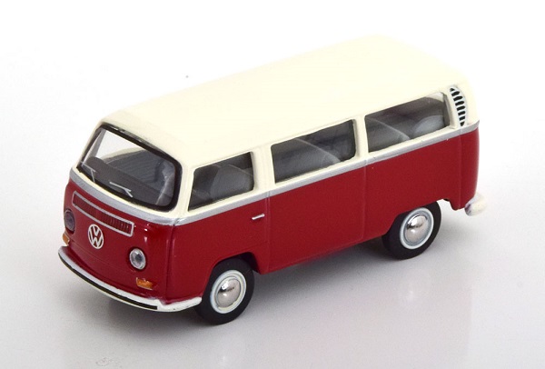Модель 1:64 VW T2 Bus Red White