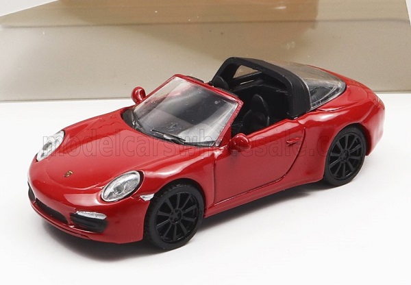 Модель 1:87 PORSCHE 911 991 Targa 4s Cabriolet Open (2013), red
