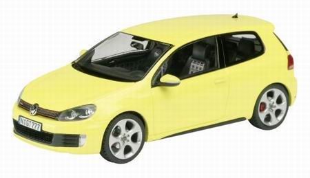 volkswagen golf vi gti (3-door) - yellow 7358 Модель 1:43