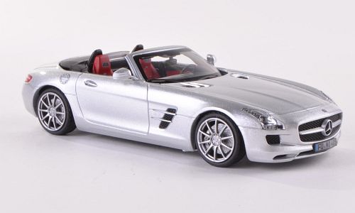 Модель 1:43 Mercedes-Benz SLS AMG Roadster - silver