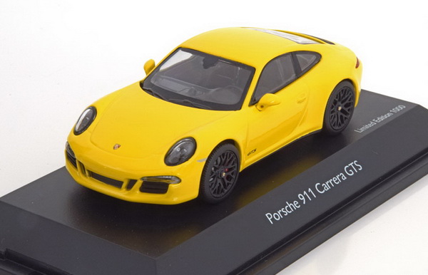 porsche 911 (991) carrera gts 2014 - yellow 45 075 7200 Модель 1:43