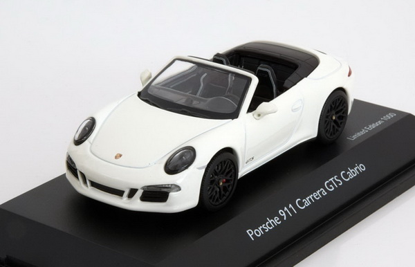 Модель 1:43 Porsche 911 (991) Carrera GTS Cabrio 2014 - white