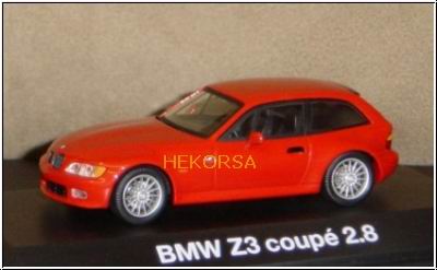 bmw z3 coupe 2,8 (e36/7) / red 80429420697 Модель 1:43