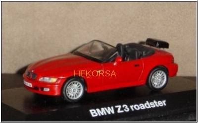 Модель 1:43 BMW Z3 roadster (E36/7) - mit Heckkoffer - red