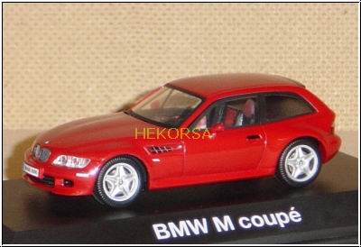 bmw z3 m coupe (e36/7) - red 80429422196 Модель 1:43