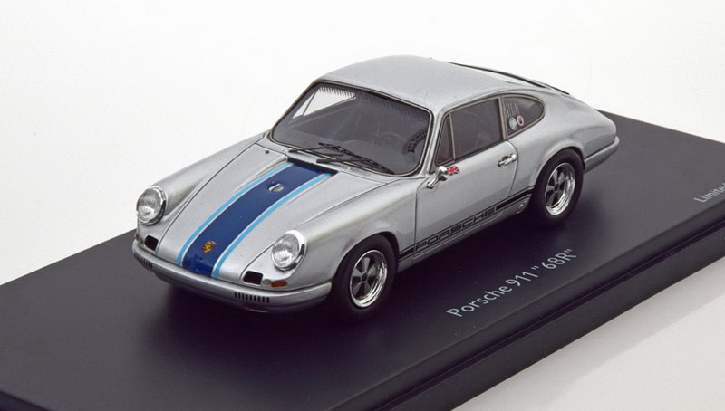 Модель 1:43 Porsche 911 68R Magnus Walker Edition - silver/blue (L.E.911pcs)