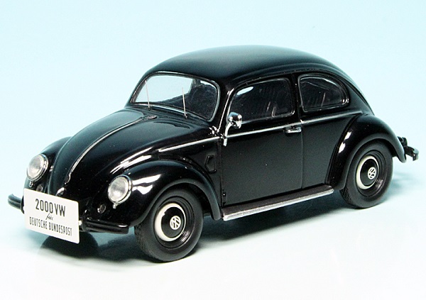 VW Brezelkäfer "2000 VW für die Deutsche Bundespost" black