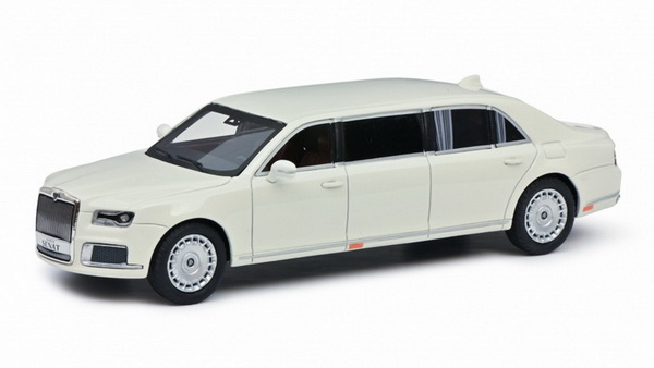 Модель 1:43 Aurus Senat Limousine - white (L.E.1000pcs)
