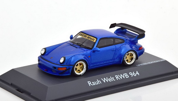 porsche 911 (993) rauh welt rwb - blue 9114 Модель 1:43