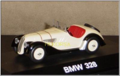 Модель 1:43 BMW 328 Roadster - schwarz/creme