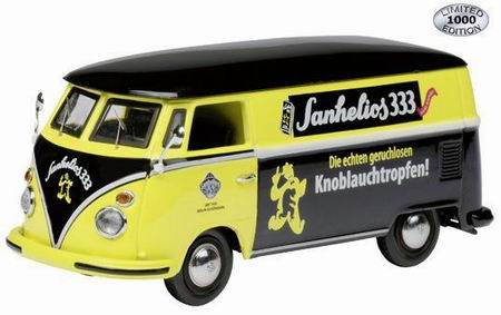volkswagen t1 «sanhelios» - black/yellow 3077 Модель 1:43