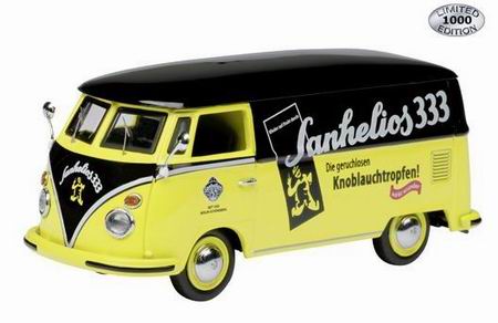 volkswagen t1 «sanhelios 333» - yellow/black 3078 Модель 1:43