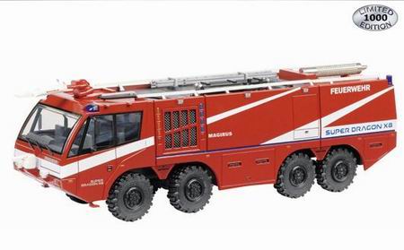 iveco magirus super dragon x8 (Аэродромный пожарный автомобиль 8х8) 7137 Модель 1:43