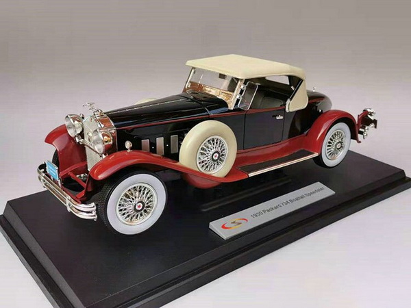 Модель 1:18 Packard 734 Speedster Convertible - Black/Red/Cream roof