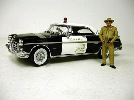 Модель 1:18 Chrysler Imperial Police car SHERIFF ORANGE COUNTY