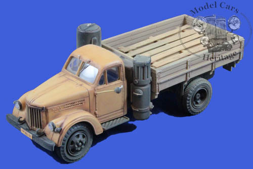 Модель 1:43 УралЗиС-354 газогенераторный (доски в кузове; со следами эксплуатации)