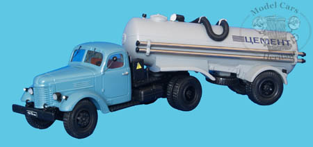 Модель 1:43 ЗиС-120 седельный тягач с п/прицепом ТЦ-4 «Цемент» / ZiS-120 Tractor w/TC-4 Cement semi-trailer