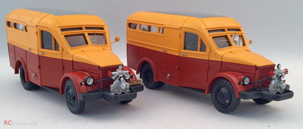 Модель 1:43 Автомобиль технической службы автобазы «Мосэнерго» на базе автобуса Аремкуз (чистое исполнение) (L.E.30pcs)