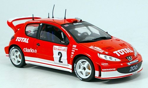Модель 1:18 Peugeot 206 WRC №2 Rallye Monte-Carlo (Richard Alexander Burns - Robert Reid)
