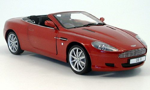 Модель 1:18 Aston Martin DB9 Volante Cabrio - red met
