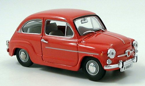 Модель 1:43 SEAT (FIAT) 600, L, Especial - red