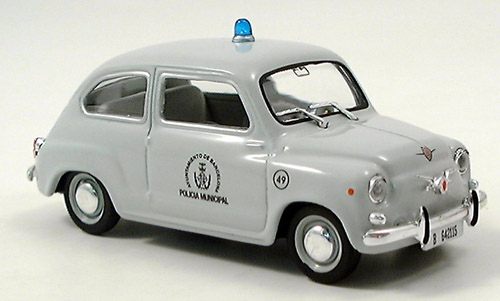 Модель 1:43 SEAT (FIAT) 600, D, Policia Municipal, Police