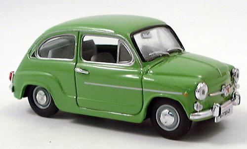 Модель 1:43 SEAT (FIAT) 600, L, Berlina, green