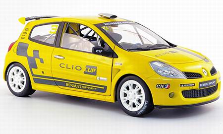 Модель 1:18 Renault Clio R.S. Sport №3 Clio Cup - yellow