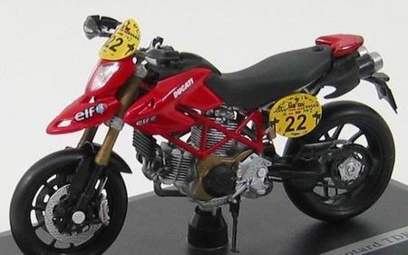 Модель 1:18 Ducati Hypermotard №22 Tour de France - red