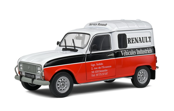 Renault 4LF4 Renault Vehicule Industriel - 1988 - White/Red S1802206 Модель 1:18