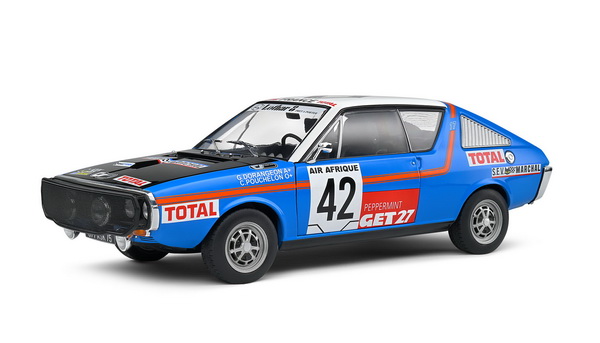 Модель 1:18 Renault 17 - Rallye Abidjan Nice - 1976 - #42 Pouchelon / Dorangeon