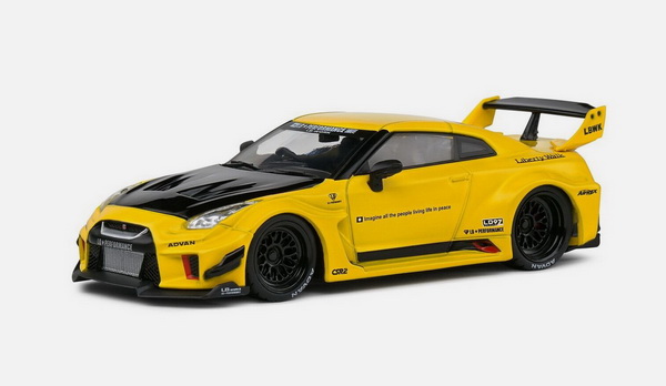 Модель 1:43 Nissan GTR R35 LB Works Silhouette - 2019 - Yellow