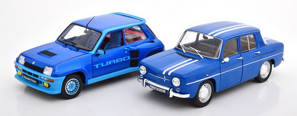 Renault RS Turbo & R8 Gordini 1100 - blue (набор из 2-х моделей)