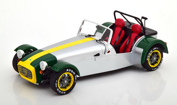 Модель 1:18 Lotus Seven - silver/green/yellow
