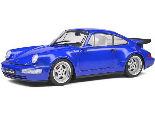 porsche 911/964 turbo 1990 electric blue S1803405 Модель 1:18